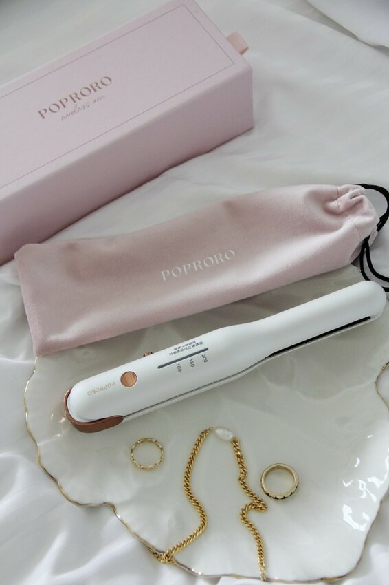 POPRORO直捲兩用無線離子夾,乾洗髮、出遊造型隨身造型師