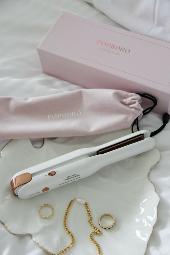 POPRORO直捲兩用無線離子夾,乾洗髮、出遊造型隨身造型師