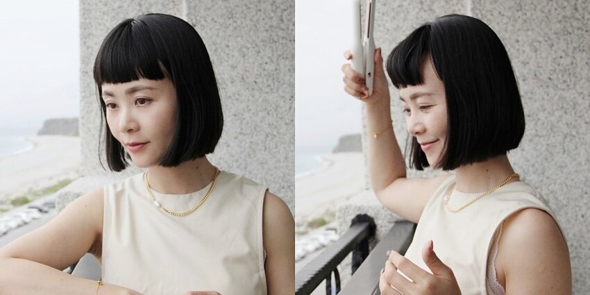 POPRORO直捲兩用無線離子夾,乾洗髮、出遊造型隨身造型師