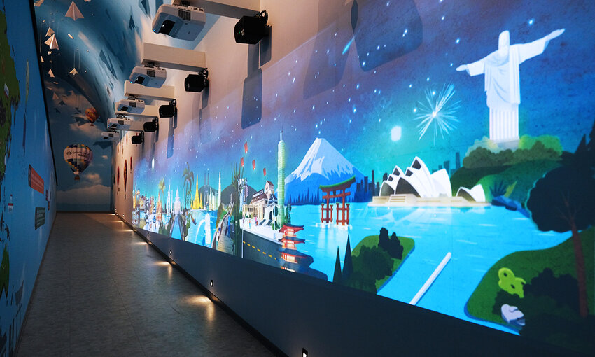 萬國通路觀光工廠 世界投影