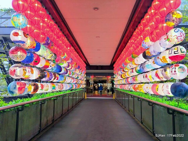 「新光三越信義新天地「虎躍新程燈籠展」(Chinese Lantern of Lunar Tiger Year at Taipei, Taiwan, Feb 17, 2022.
