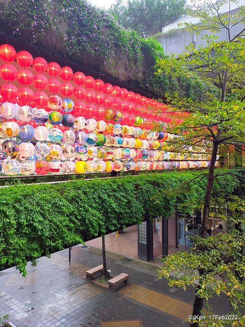「新光三越信義新天地「虎躍新程燈籠展」(Chinese Lantern of Lunar Tiger Year at Taipei, Taiwan, Feb 17, 2022.