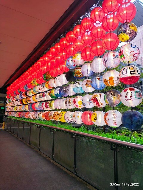 「新光三越信義新天地「虎躍新程燈籠展」(Chinese Lantern of Lunar Tiger Year at Taipei, Taiwan, Feb 17, 2022.