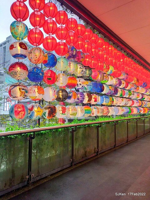 「新光三越信義新天地「虎躍新程燈籠展」(Chinese Lantern of Lunar Tiger Year at Taipei, Taiwan, Feb 17, 2022.