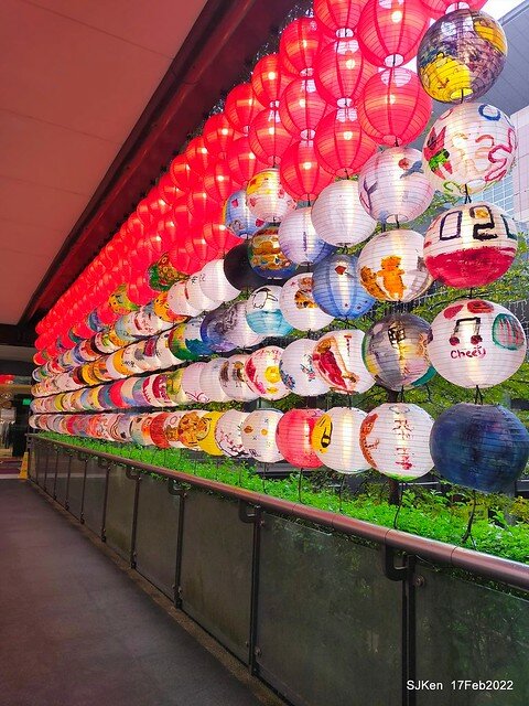 「新光三越信義新天地「虎躍新程燈籠展」(Chinese Lantern of Lunar Tiger Year at Taipei, Taiwan, Feb 17, 2022.