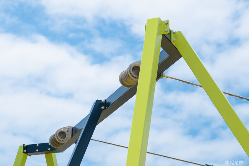 台南特色公園|健康綠洲公園,大船主題超高溜滑梯、雙軌滑索、迷宮、競賽跑道、攀岩,適合野放孩子的台南好玩公園!公61