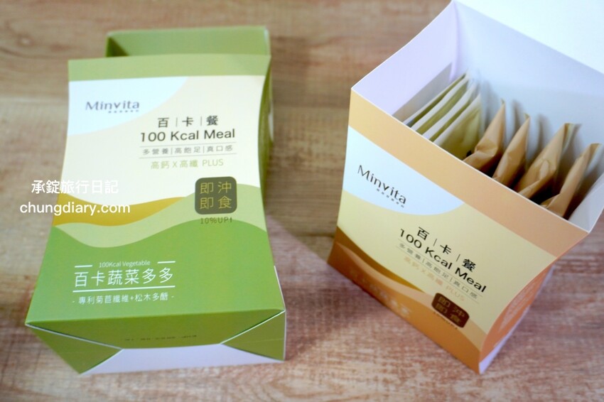 高敏敏營養師親研【百卡餐X百卡粥】MinVita維他營養專科，一包不到100大卡！百卡菇菇多多、百卡蔬菜多多、法式蕈菇濃湯、70%特濃可可。 - 承錠旅行日記