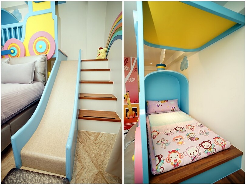 【宜蘭民宿】麗筑藝術親子民宿‧溜滑梯主題房、超大遊戲室、電動車!地點好、景觀佳的貼心民宿!