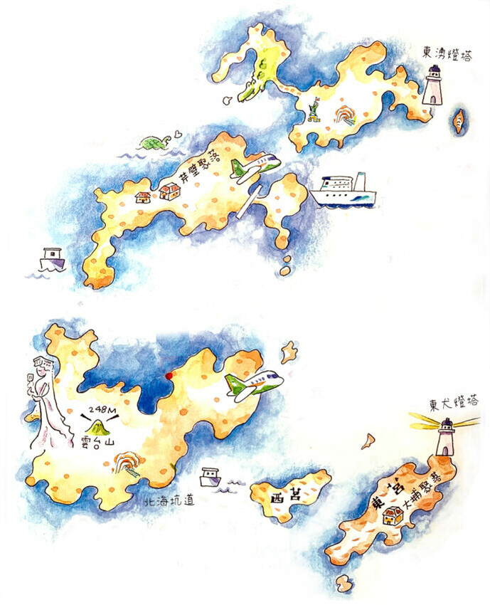 馬祖旅遊全縣地圖