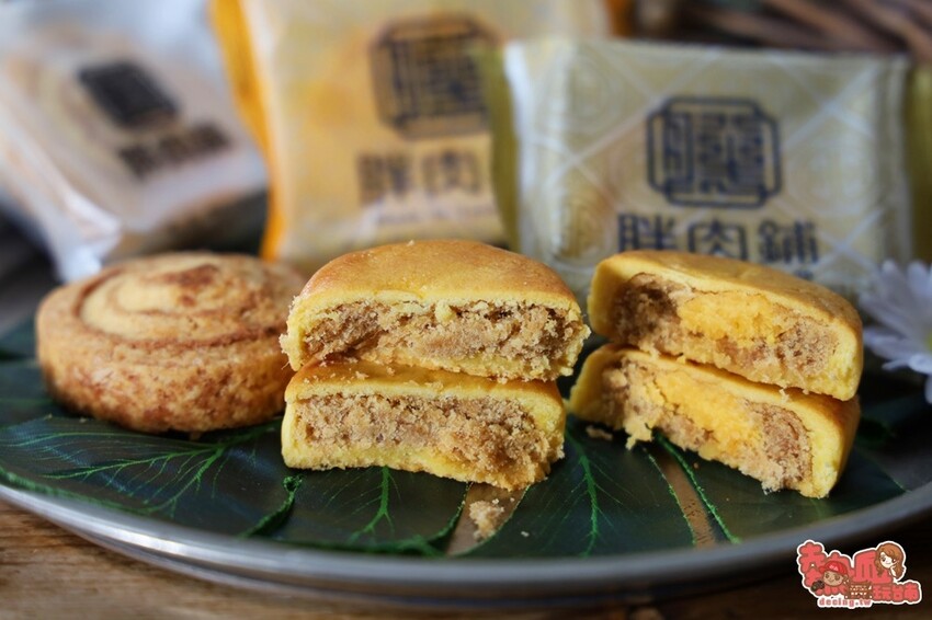 【台灣伴手禮】跳脫你想像中的肉鬆餅！皮薄餡多口味層次豐富，麻糬金沙芋泥通通包在裡面：胖肉鋪 - 熱血玩台南。跳躍新世界