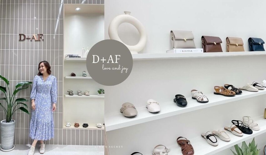 網拍女鞋推薦D+AF｜全台最美鞋店。D+AF信義門市｜夢幻裝潢宛如咖啡廳