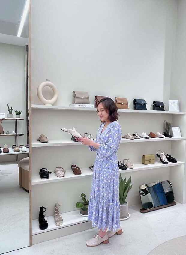 網拍女鞋推薦D+AF｜全台最美鞋店。D+AF信義門市｜夢幻裝潢宛如咖啡廳