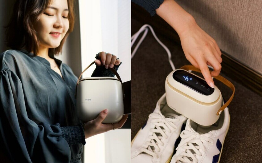 烘鞋機推薦| 烘鞋、烘衣、暖被一機完成|美型智能定時450g輕巧好攜帶|大可波波多功能負離子烘鞋機