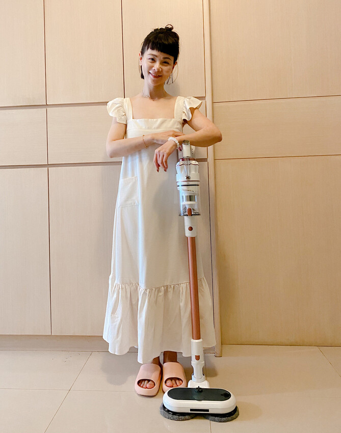 SANSUI山水網美系智慧偵測濕拖無線吸塵器、全配15件完美家事