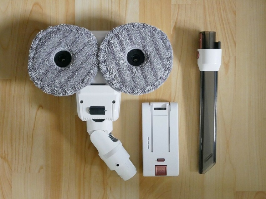 SANSUI山水網美系智慧偵測濕拖無線吸塵器、全配15件完美家事