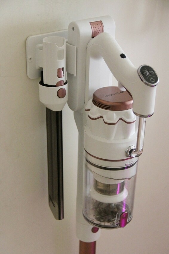 SANSUI山水網美系智慧偵測濕拖無線吸塵器、全配15件完美家事