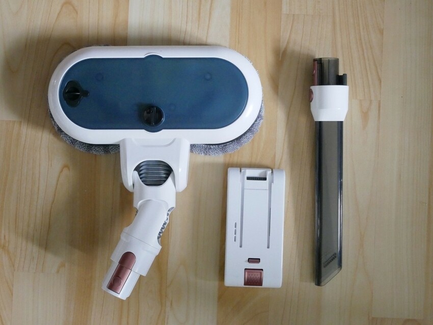 SANSUI山水網美系智慧偵測濕拖無線吸塵器、全配15件完美家事