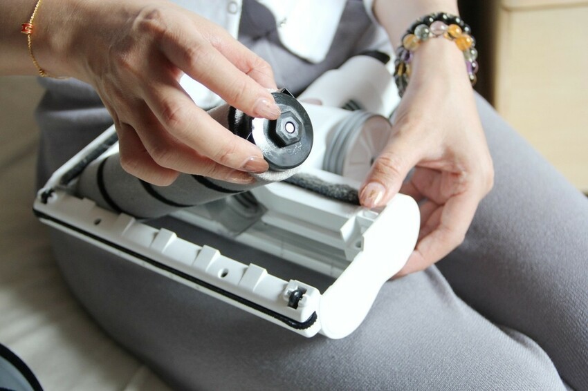 SANSUI山水網美系智慧偵測濕拖無線吸塵器、全配15件完美家事