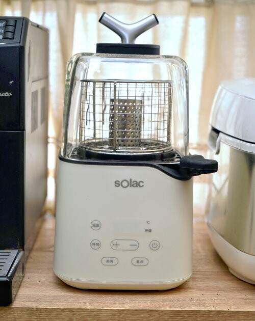 【開箱】Solac 迷你氣炸鍋．簡約外型+超省空間!氣炸、煎烤一機完成!