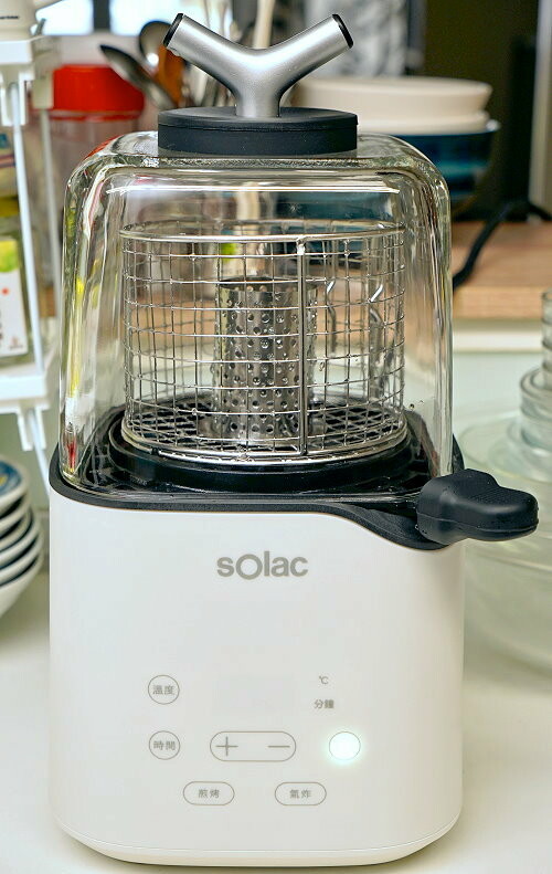 【開箱】Solac 迷你氣炸鍋．簡約外型+超省空間!氣炸、煎烤一機完成!