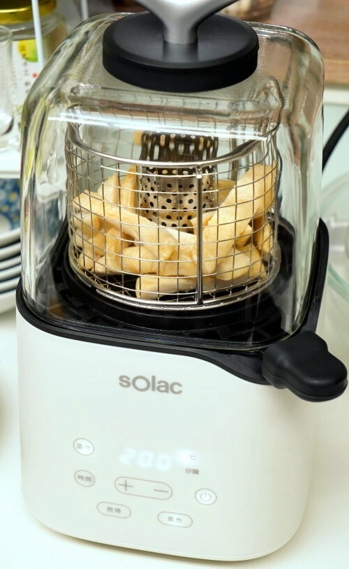 【開箱】Solac 迷你氣炸鍋．簡約外型+超省空間!氣炸、煎烤一機完成!