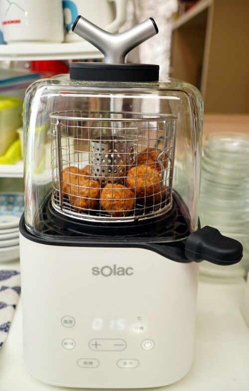 【開箱】Solac 迷你氣炸鍋．簡約外型+超省空間!氣炸、煎烤一機完成!