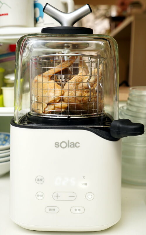 【開箱】Solac 迷你氣炸鍋．簡約外型+超省空間!氣炸、煎烤一機完成!