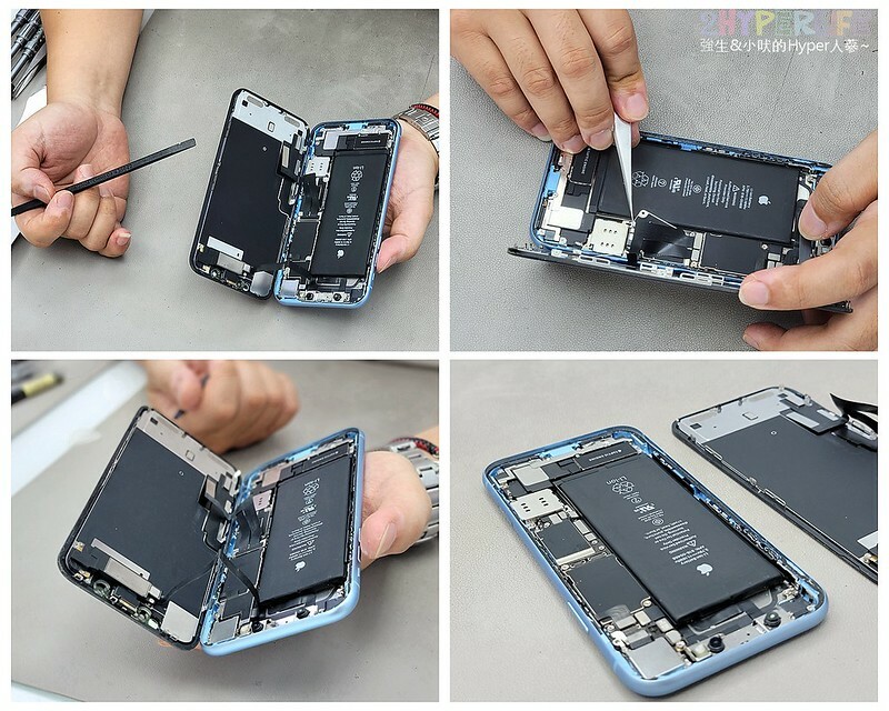 台中蘋果手機維修就找這家！直接在客戶面前拆解維修沒在怕你看，電池20分鐘完全搞定，現場還有零食可免費享用