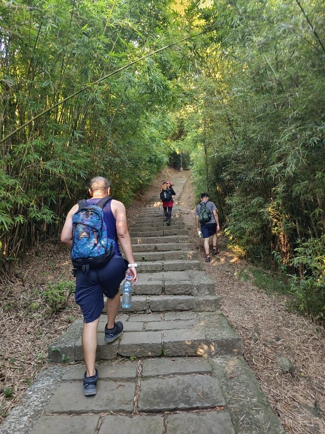 【台北.五股】帶著貓咪爬山去。觀音山硬漢嶺賞夕陽+夜景。大台北盆地美景盡收眼底