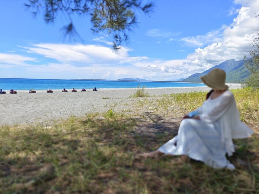 【花蓮.新城】免費寵物景點。曼波海灘散散步。賞超美麗海灣