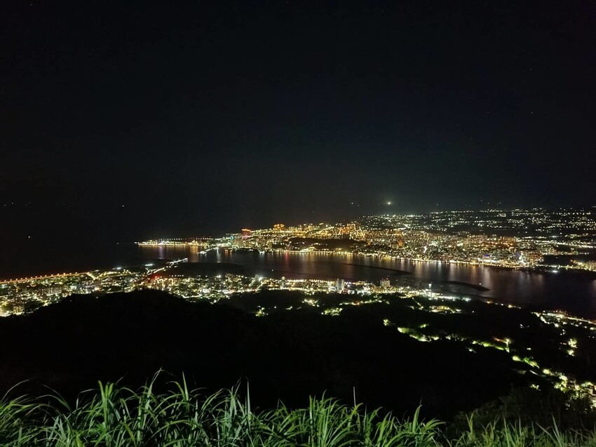 【台北.五股】帶著貓咪爬山去。觀音山硬漢嶺賞夕陽+夜景。大台北盆地美景盡收眼底