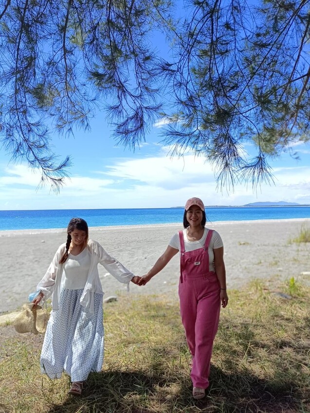 【花蓮.新城】免費寵物景點。曼波海灘散散步。賞超美麗海灣