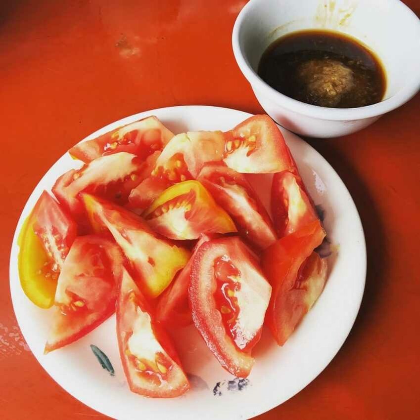 旗津老街必吃美食 蕃茄切盤 旗津番茄盤 旗津小吃 旗津在地小吃 旗津餐廳