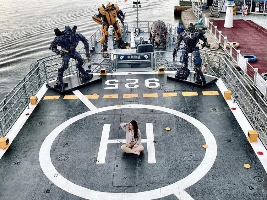 安平定情碼頭德陽艦