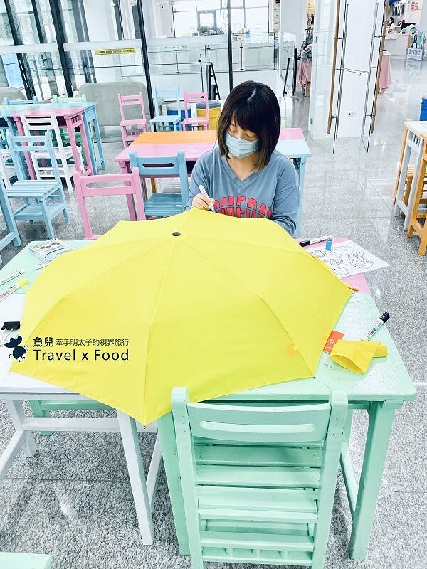 製傘知識、降雨體驗、洋傘彩繪DIY，來國巨畫出一把屬於自己的專用傘～雨天備案！ @魚兒 x 牽手明太子的「視」界旅行