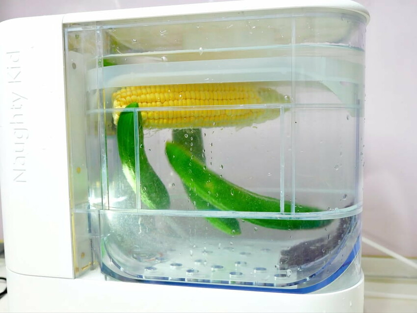 |  家電開箱 | Naughty Kid 頑皮貝貝 蔬果清洗機．活氧噴流清潔，一鍵自動清洗去除農藥／重金屬，大人小孩都可以放心享用！