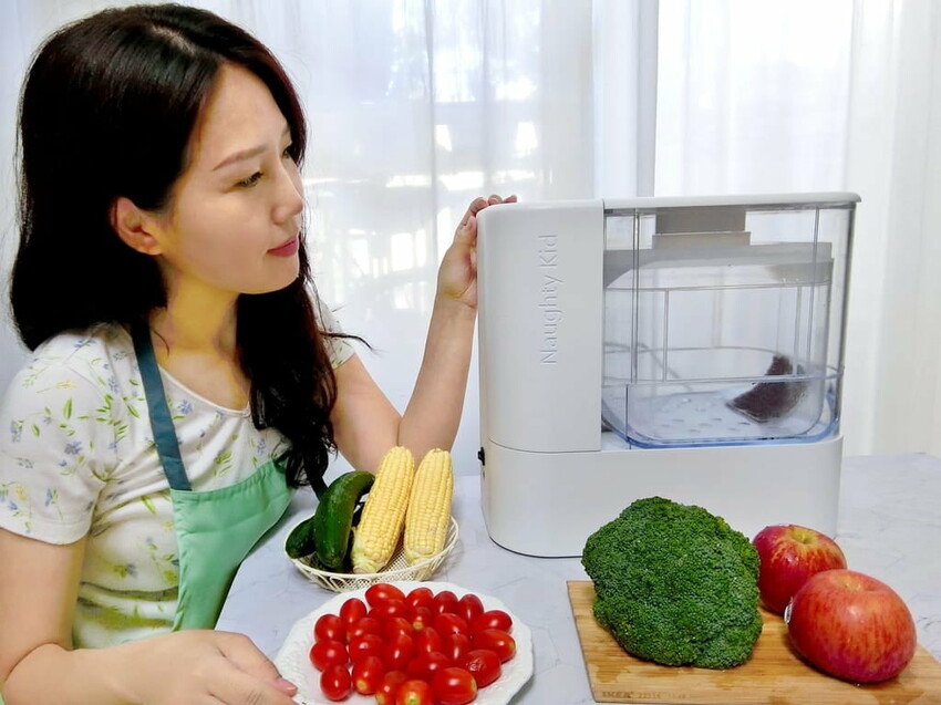 |  家電開箱 | Naughty Kid 頑皮貝貝 蔬果清洗機．活氧噴流清潔，一鍵自動清洗去除農藥／重金屬，大人小孩都可以放心享用！
