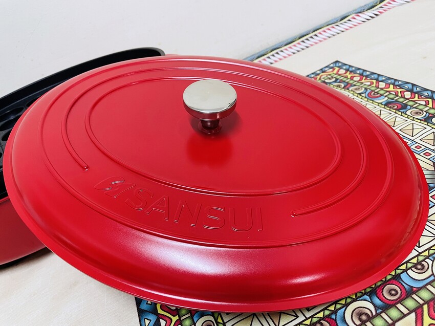 【SANSUI 山水】多功能電烤盤 SEBW-Q699『章魚燒+海鮮燉飯+蒜苗鹹豬肉』一鍋搞定！SGS檢驗合格-陶瓷塗層深鍋盤面大容量深，U型管導熱快料理超省時！