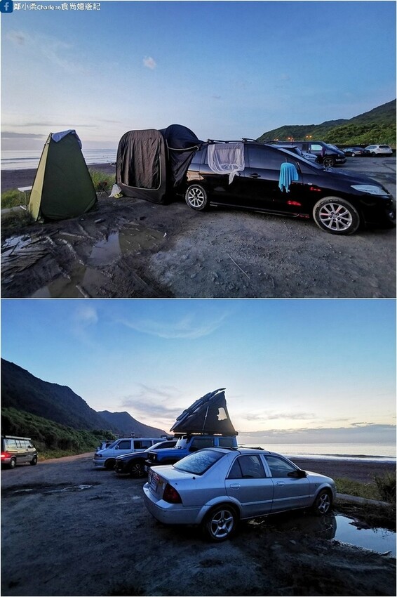 宜蘭頭城|蘭陽蟹莊+蜜月灣-龜山島海景第一排.第一次野營+車宿.第15露|車尾帳.淋浴廁所帳篷.淋浴高壓瓶.攜帶
