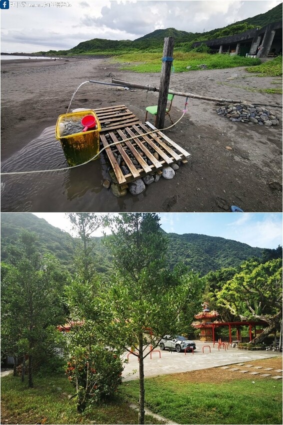 宜蘭頭城|蘭陽蟹莊+蜜月灣-龜山島海景第一排.第一次野營+車宿.第15露|車尾帳.淋浴廁所帳篷.淋浴高壓瓶.攜帶