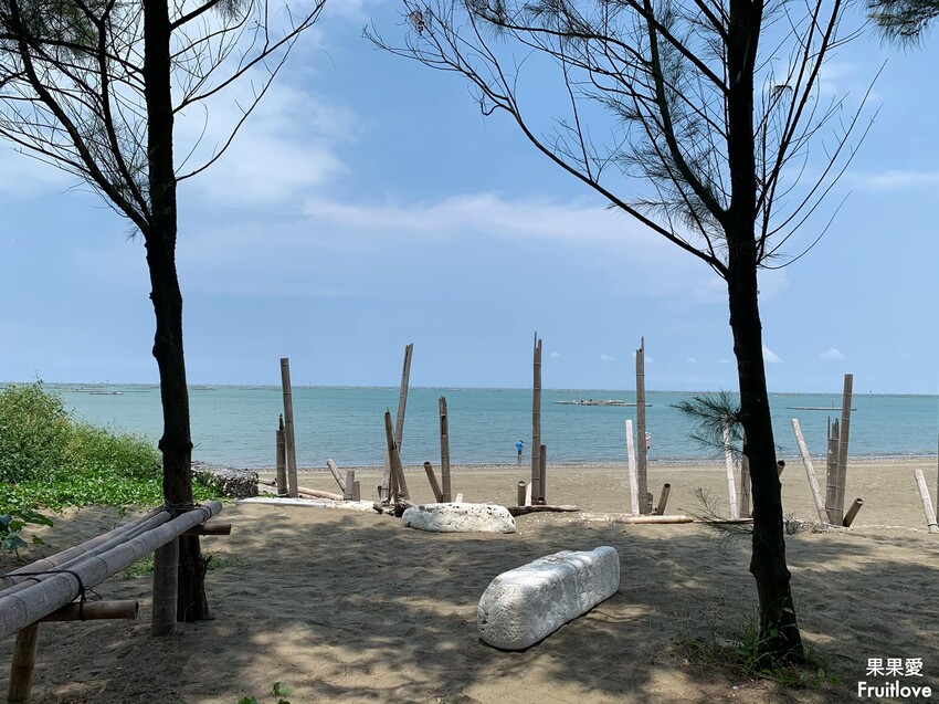 布袋小確幸海灘⟩散散步、吹吹海風、看看夕陽,沙灘秘境 @果果愛Fruitlove