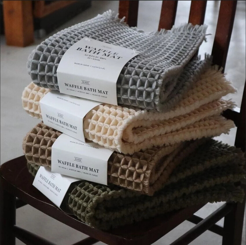 日韓好物開箱｜居家家事好幫手｜Calmland鬆餅格腳踏墊、Kaya蚊帳家事布、韓國Schigi廚房小物實測分享