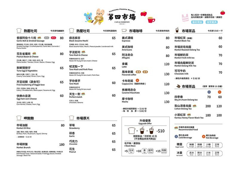 台中｜東區 第四市場興建於1932年，日式建築外觀搭配很在地工業風格 來喝咖啡吧!