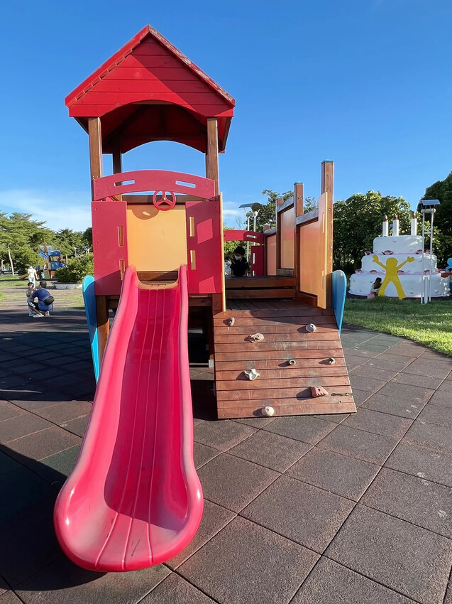 台東|台東兒童公園(生日蛋糕公園)超好玩海盜船溜滑梯!
