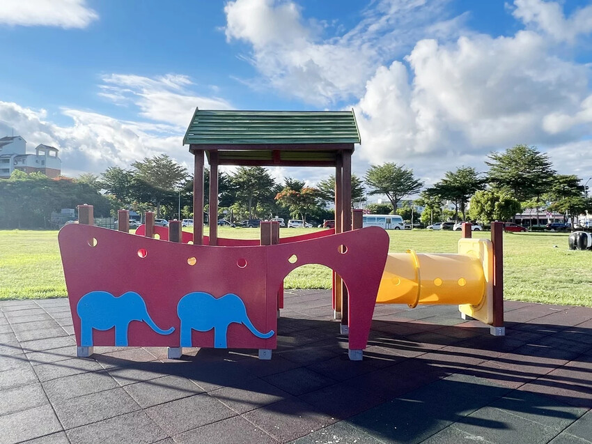 台東|台東兒童公園(生日蛋糕公園)超好玩海盜船溜滑梯!