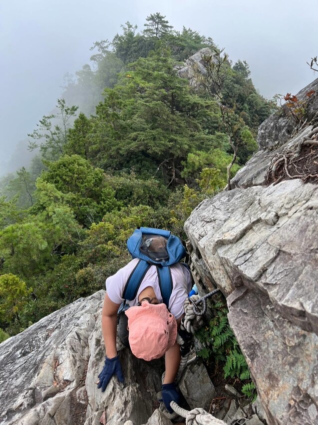 【台中】鳶嘴山+捎來步道。貓咪巴蕊初登鳶嘴山。標高2180中級山。懼高者體驗心得分享