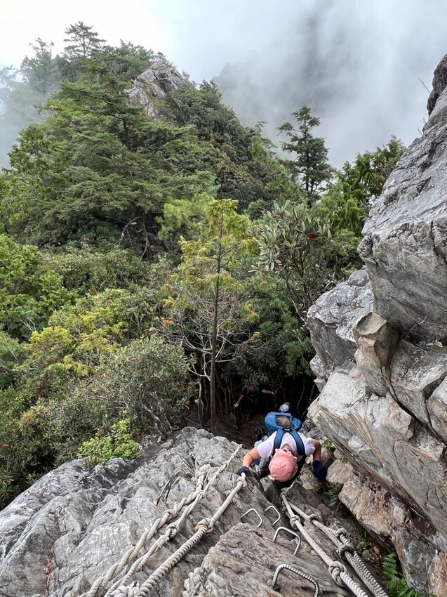 【台中】鳶嘴山+捎來步道。貓咪巴蕊初登鳶嘴山。標高2180中級山。懼高者體驗心得分享