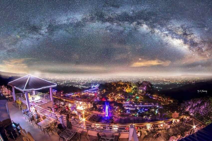 星月天空景觀餐廳星空