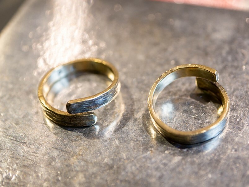 【金工】Mixgene混合基因,台北大稻程鍛敲黃銅戒指金工體驗