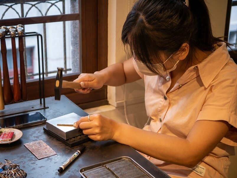 【金工】Mixgene混合基因,台北大稻程鍛敲黃銅戒指金工體驗